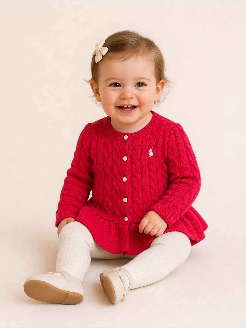 Ralph Lauren Toddler Cable-Knit Cardigan - Fuchsia